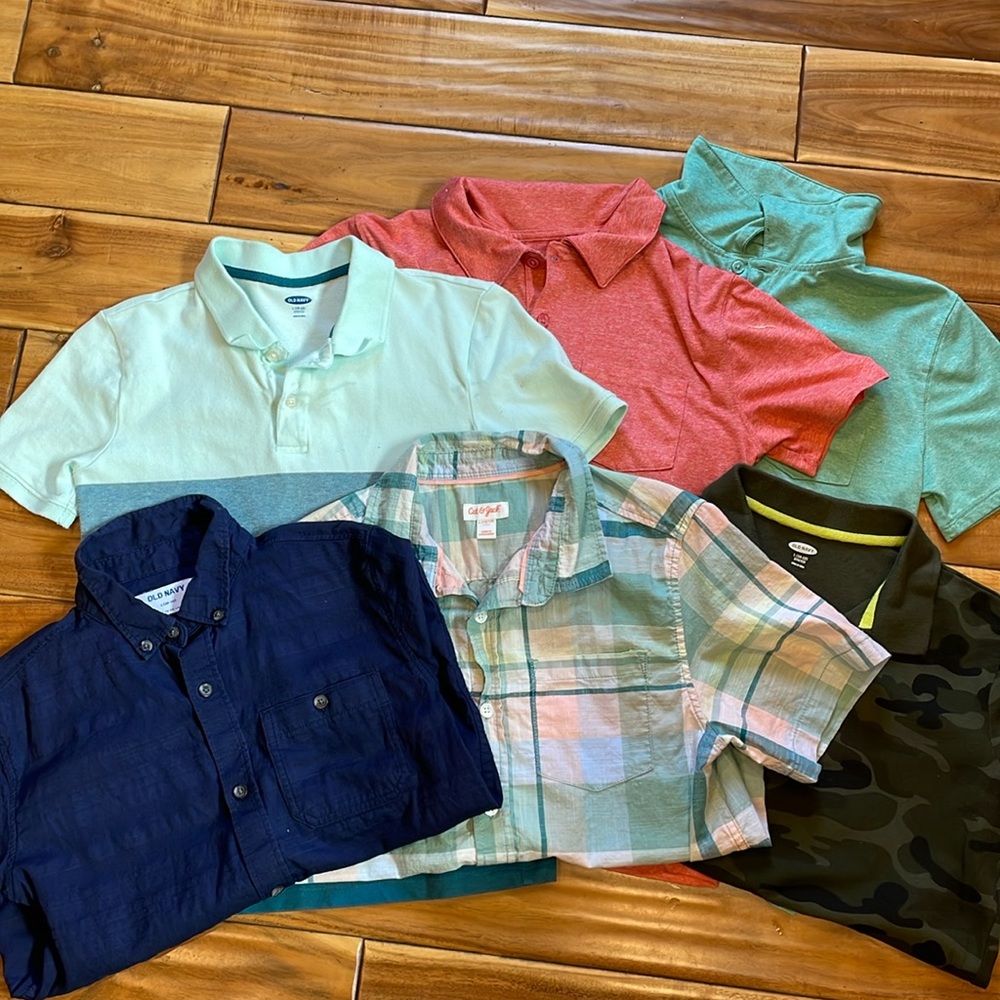 Boys button up shirts - large